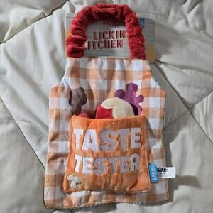 Bark Box Taste Tester Lickin’ Kitchen Thanksgiving Plush Sz M-L Dog Toy NWT